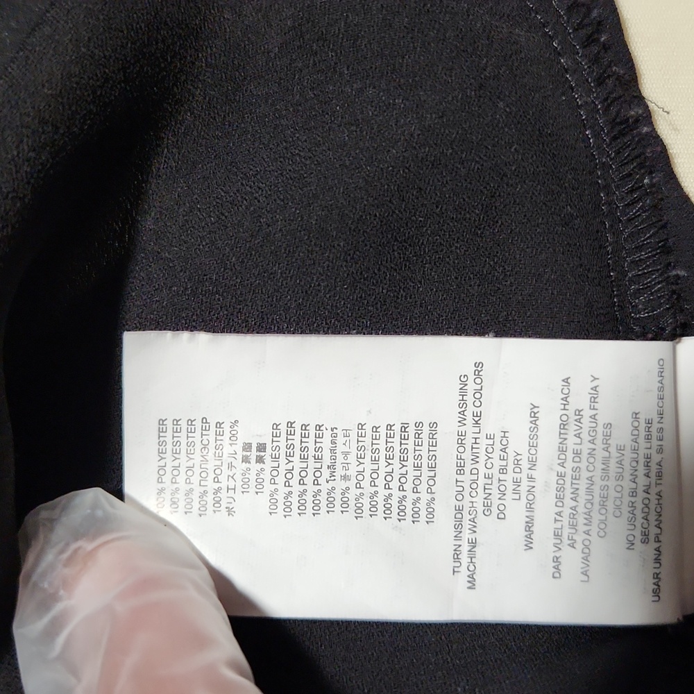 MICHAEL  KORS Size M. Silk Elegant Black Women's Top - Picture 12 of 13